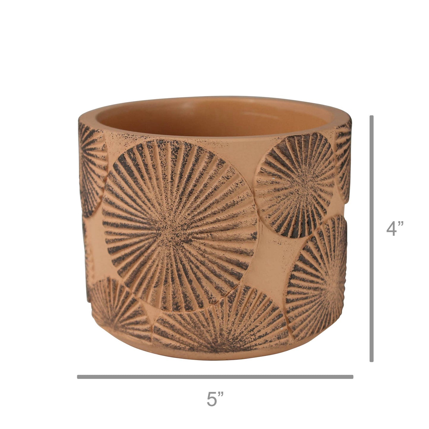 Sunburst 5" Cachepot Planter