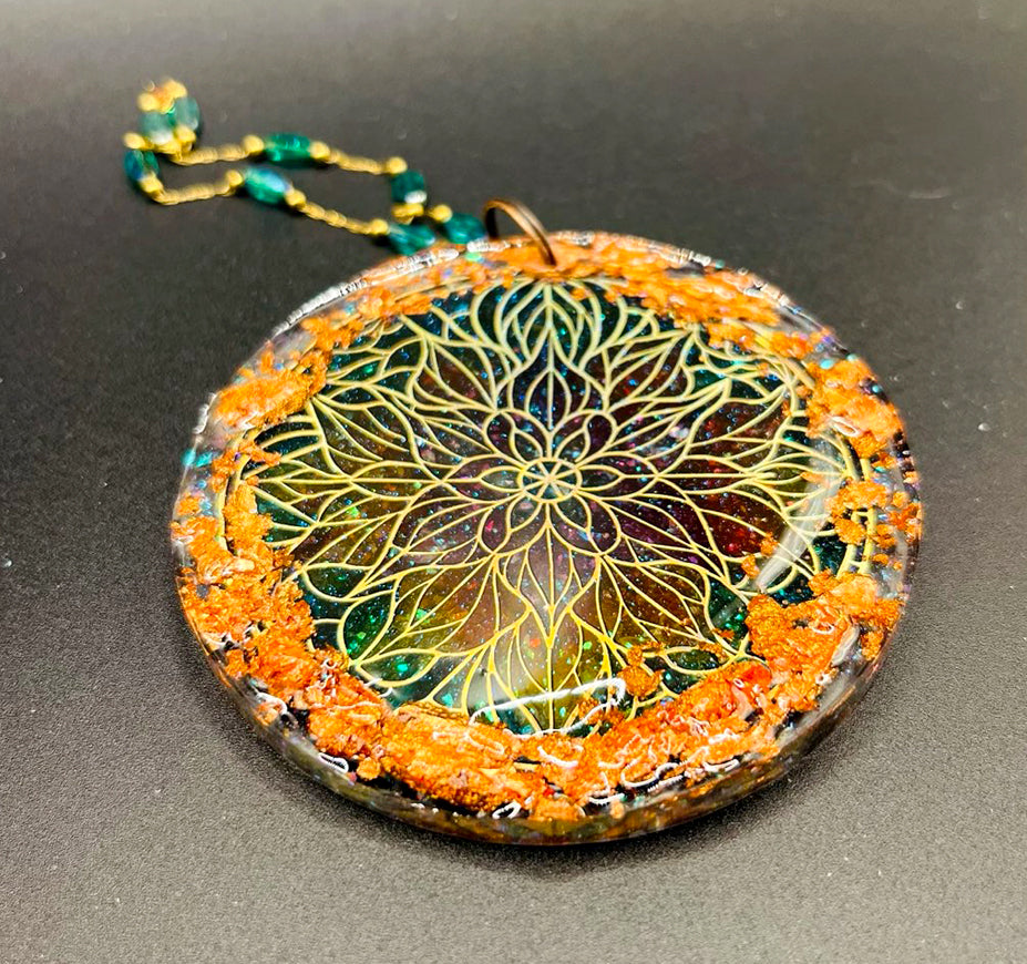 Stained Glass Mandala Suncatcher