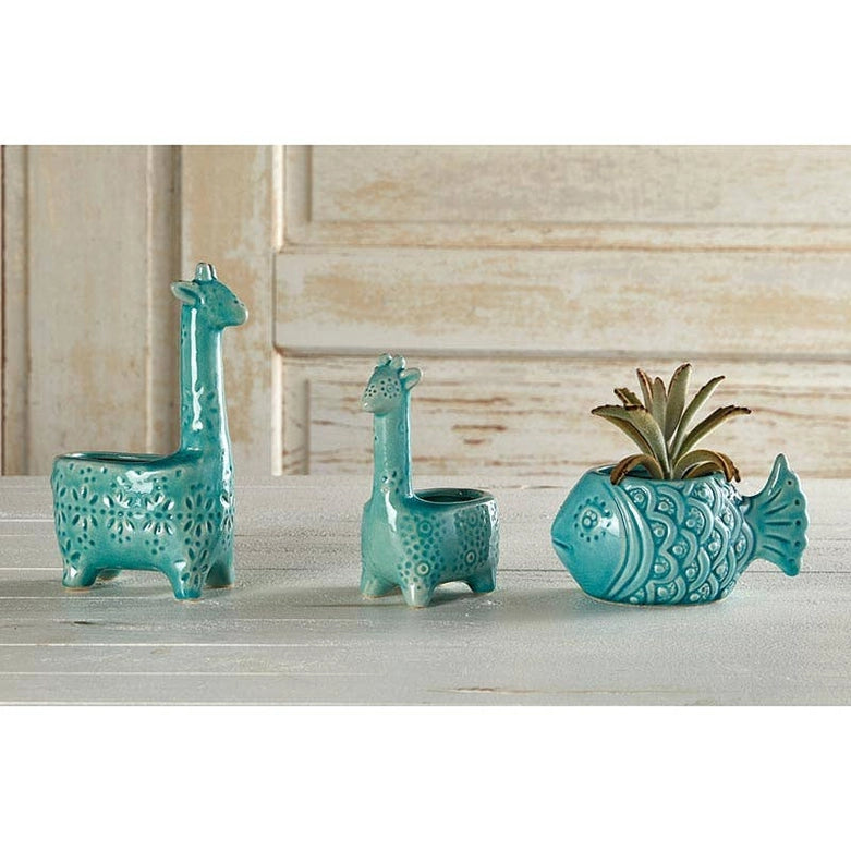 Ceramic Giraffe Planter